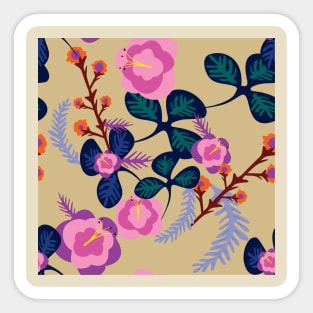 Floral background illustration Sticker